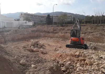 excavaciónes para construcción de vivienda en Tarragona (1)