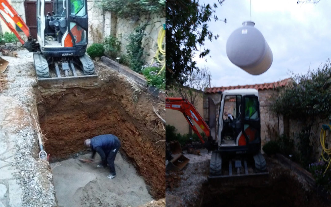 Instalación de fosas sépticas